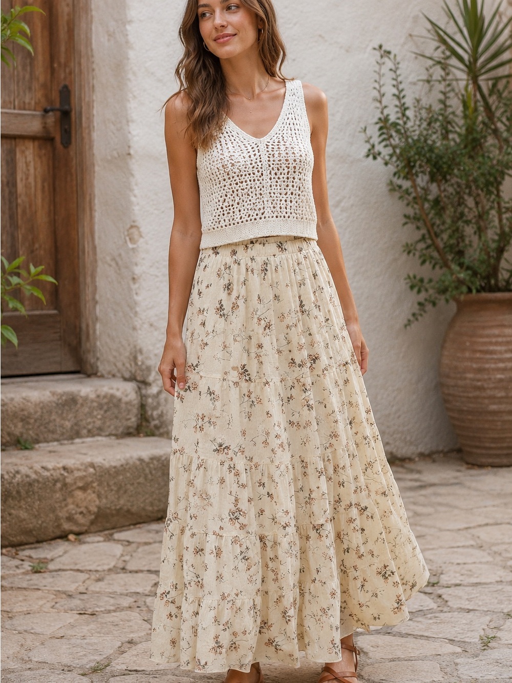 Floral Maxi Skirt